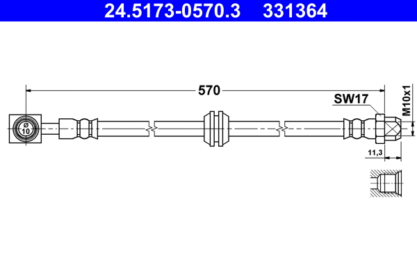 Brake Hose (24.5173-0570.3)