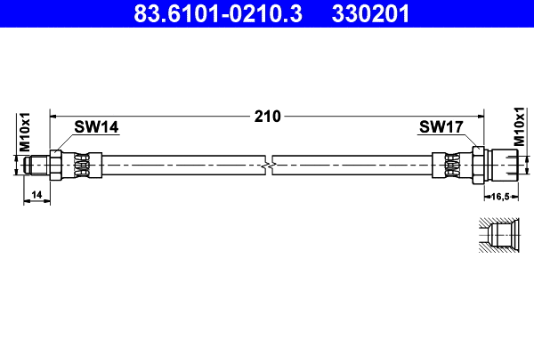Brake Hose (83.6101-0210.3)