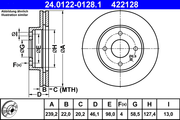 Brake Disc (24.0122-0128.1)