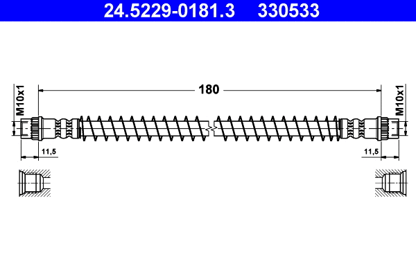 Brake Hose (24.5229-0181.3)