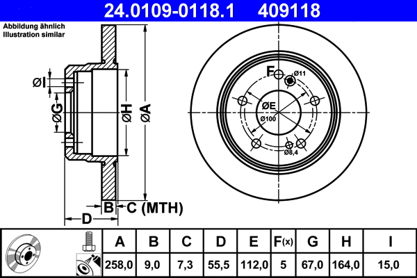 Brake Disc (24.0109-0118.1)