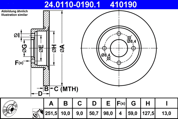 Brake Disc (24.0110-0190.1)