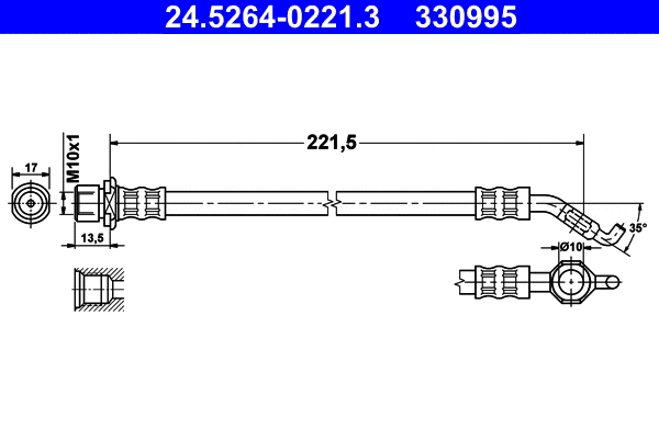 Brake Hose (24.5264-0221.3)