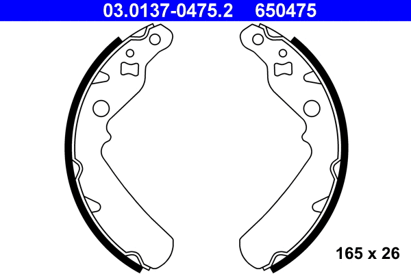 Brake Shoe Set (03.0137-0475.2)