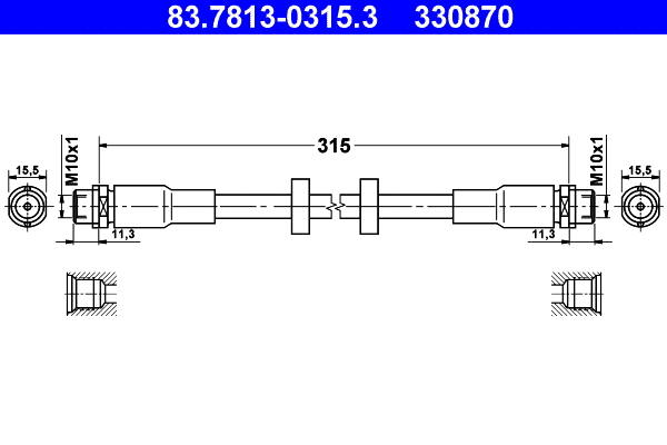 Brake Hose (83.7813-0315.3)