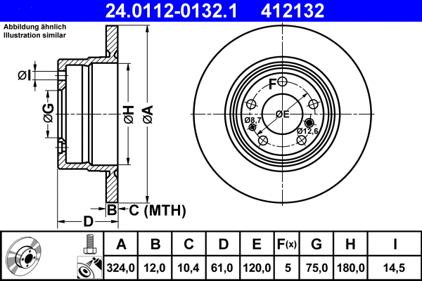 Brake Disc (24.0112-0132.1)