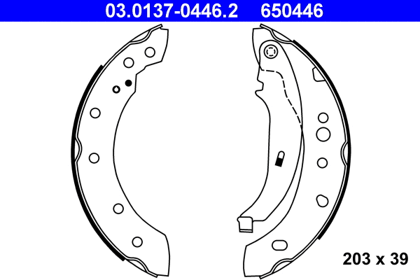 Brake Shoe Set (03.0137-0446.2)