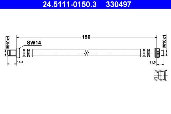 Brake Hose (24.5111-0150.3)