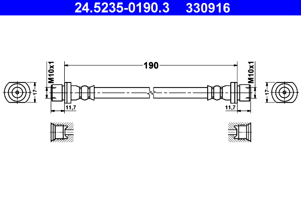 Brake Hose (24.5235-0190.3)
