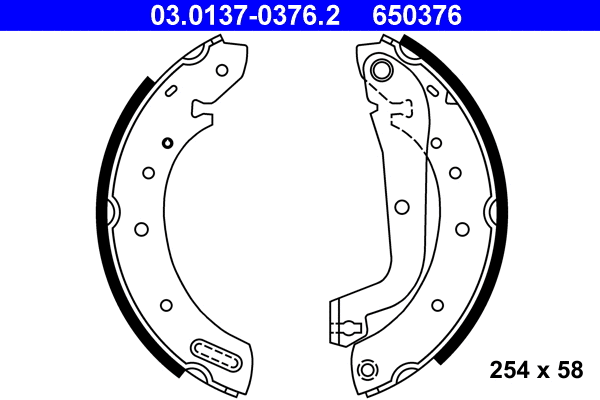 Brake Shoe Set (03.0137-0376.2)