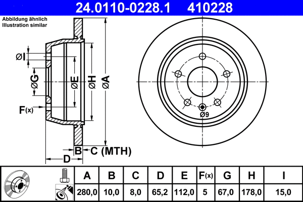 Brake Disc (24.0110-0228.1)