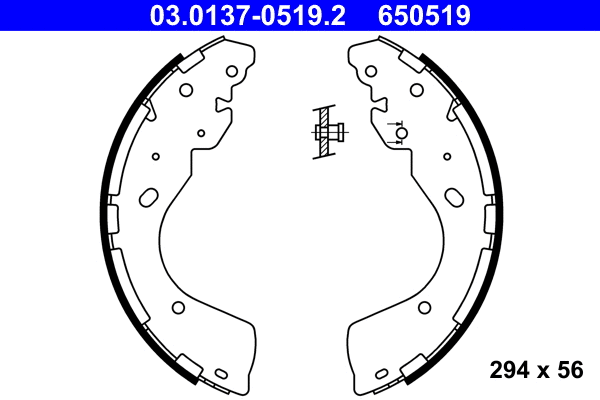 Brake Shoe Set (03.0137-0519.2)