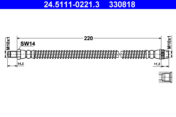 Brake Hose (24.5111-0221.3)