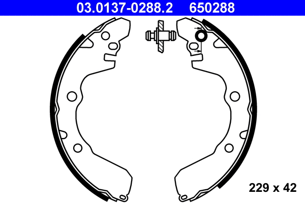 Brake Shoe Set (03.0137-0288.2)