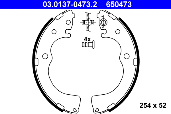 Brake Shoe Set (03.0137-0473.2)