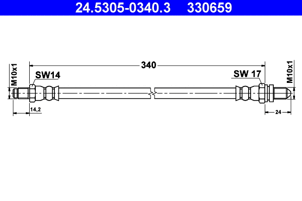 Brake Hose (24.5305-0340.3)