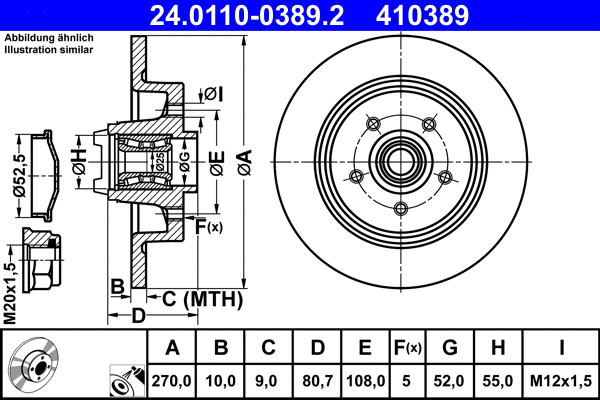 Brake Disc (24.0110-0389.2)