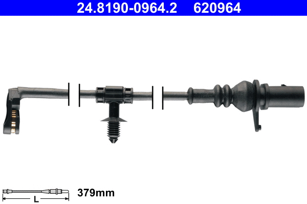 Warning Contact, brake pad wear (24.8190-0964.2)