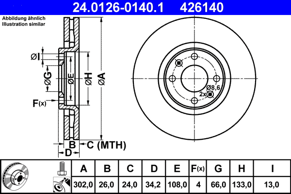 Brake Disc (24.0126-0140.1)