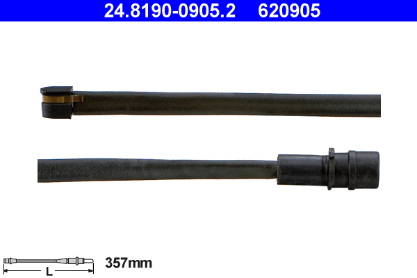 Warning Contact, brake pad wear (24.8190-0905.2)