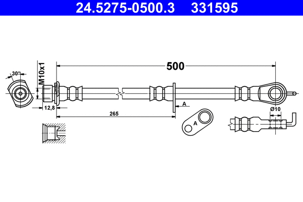 Brake Hose (24.5275-0500.3)
