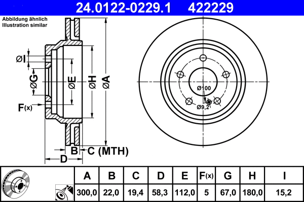 Brake Disc (24.0122-0229.1)