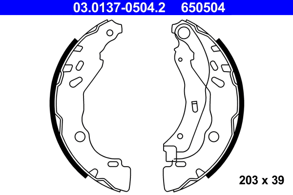 Brake Shoe Set (03.0137-0504.2)