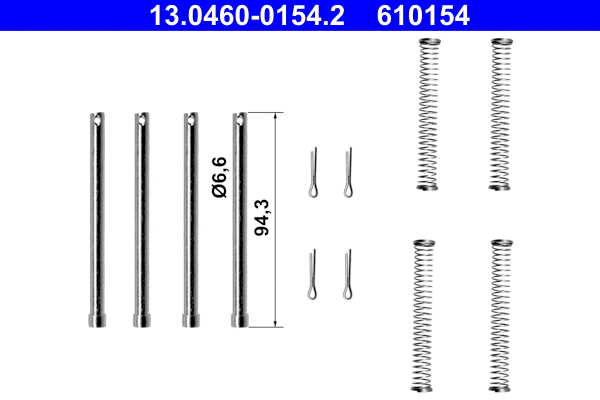 Accessory Kit, disc brake pad (13.0460-0154.2)