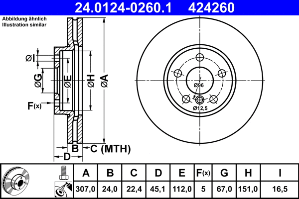 Brake Disc (24.0124-0260.1)