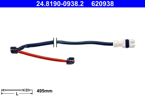 Warning Contact, brake pad wear (24.8190-0938.2)