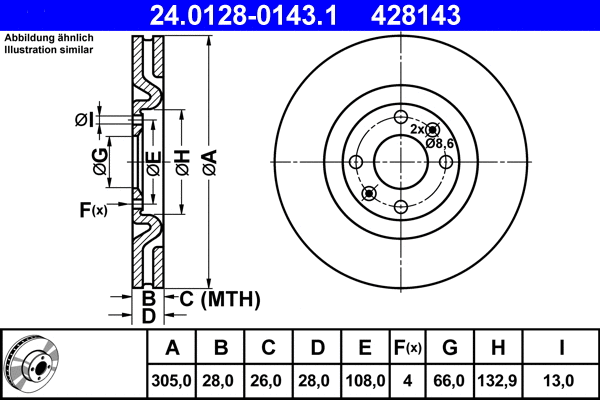 Brake Disc (24.0128-0143.1)