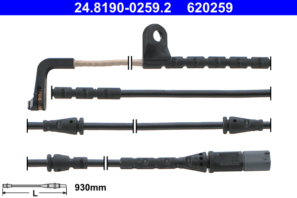 Warning Contact, brake pad wear (24.8190-0259.2)