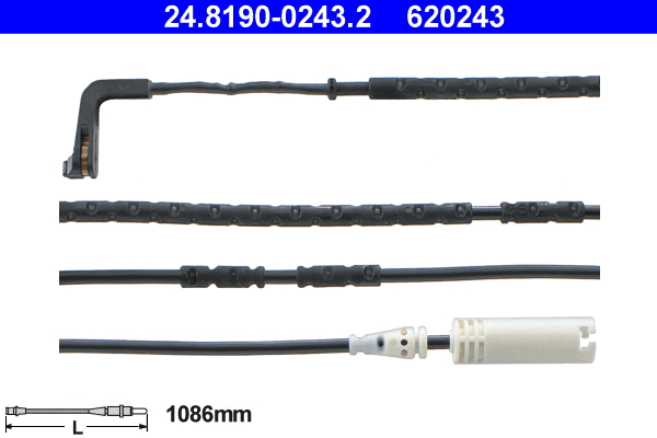 Warning Contact, brake pad wear (24.8190-0243.2)