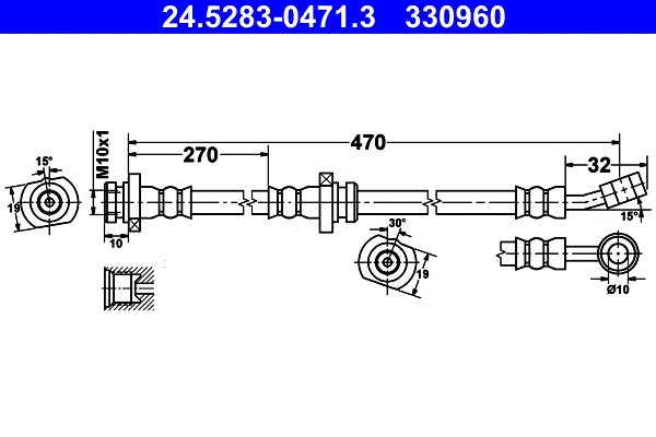 Brake Hose (24.5283-0471.3)
