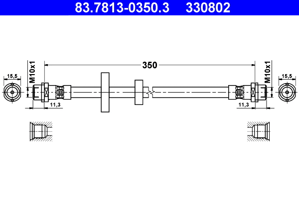 Brake Hose (83.7813-0350.3)