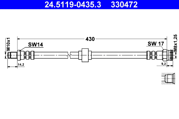 Brake Hose (24.5119-0435.3)