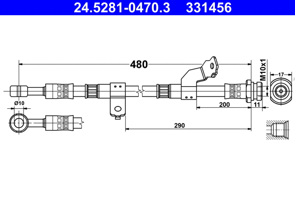 Brake Hose (24.5281-0470.3)