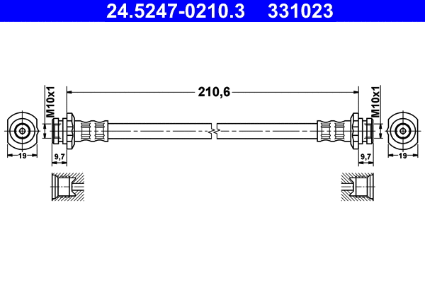 Brake Hose (24.5247-0210.3)