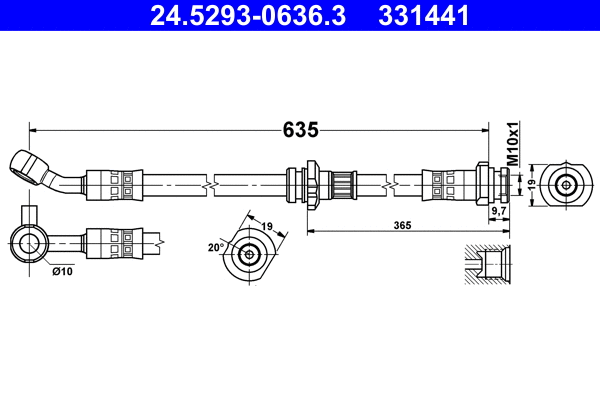 Brake Hose (24.5293-0636.3)