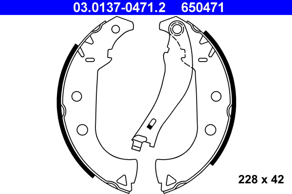 Brake Shoe Set (03.0137-0471.2)