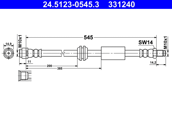 Brake Hose (24.5123-0545.3)