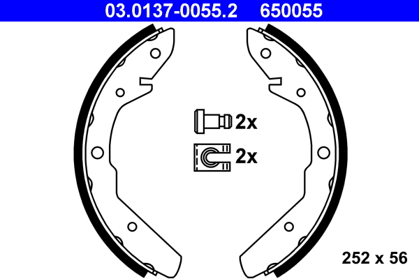 Brake Shoe Set (03.0137-0055.2)