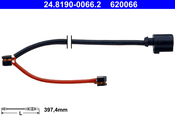 Warning Contact, brake pad wear (24.8190-0066.2)