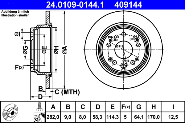 Brake Disc (24.0109-0144.1)