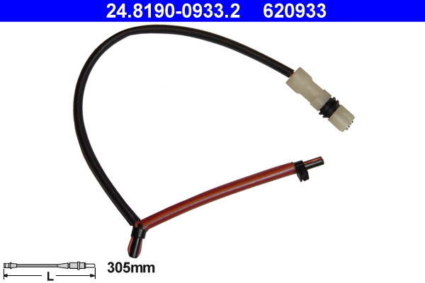 Warning Contact, brake pad wear (24.8190-0933.2)