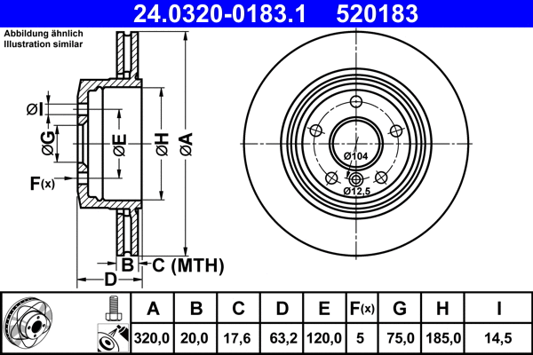 Brake Disc (24.0320-0183.1)
