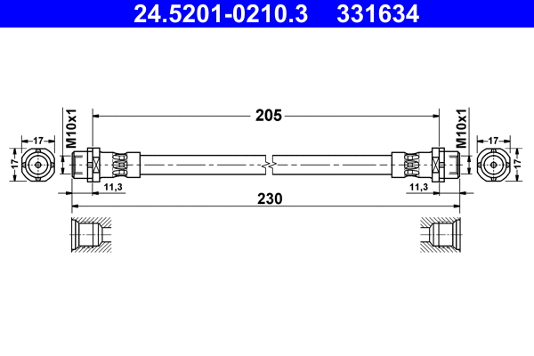 Brake Hose (24.5201-0210.3)