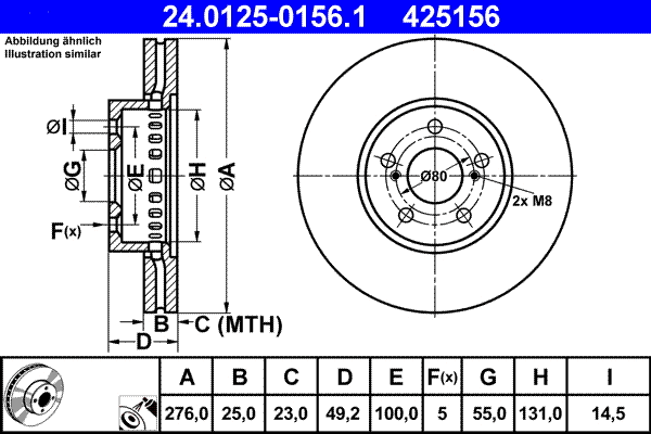 Brake Disc (24.0125-0156.1)