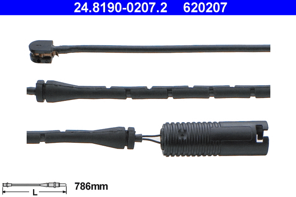 Warning Contact, brake pad wear (24.8190-0207.2)