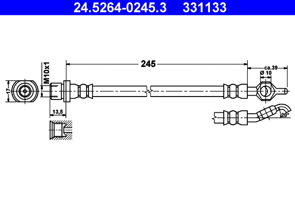Brake Hose (24.5264-0245.3)